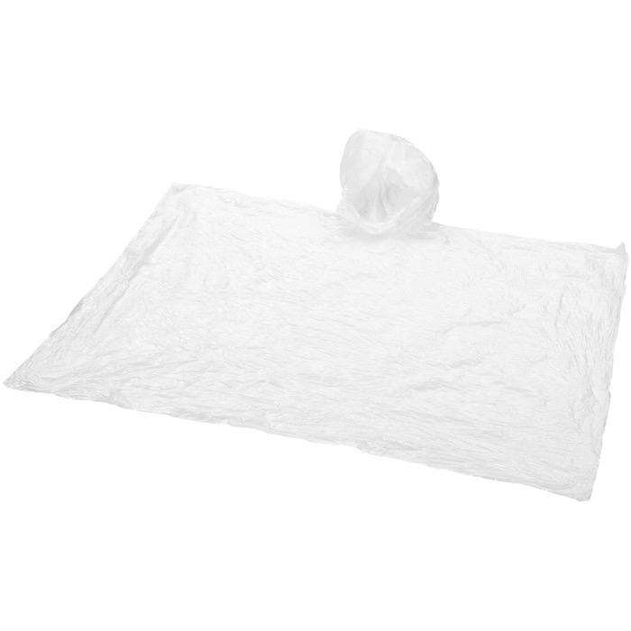 Poncho impermeable en llavero con forma de balón de fútbol