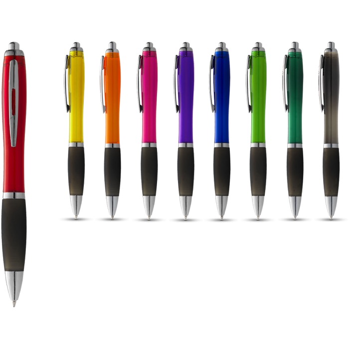 Bolígrafo de color y empuñadura negra