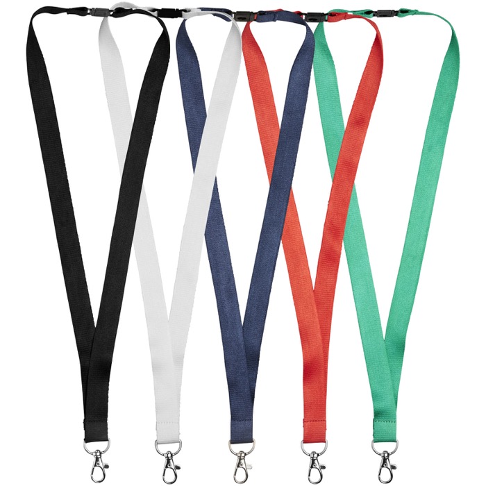 Lanyard de bambú con clip de seguridad