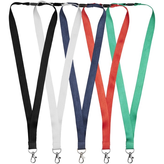 Lanyard de bambú con clip de seguridad