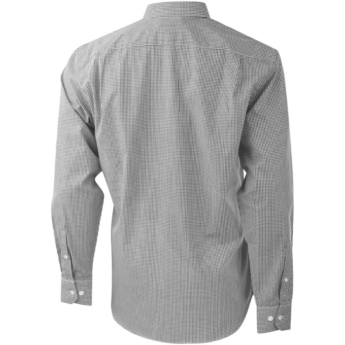 Camisa de cuadros de popelina de manga larga para hombre