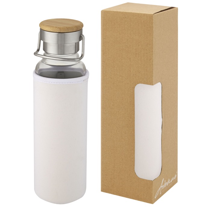 Botella de vidrio borosilicato con funda de neopreno de 660 ml